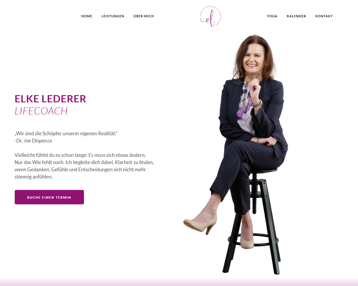 Website Elke Lederer — Lifecoach